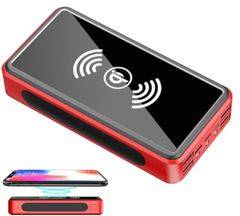 Chargeur solaire Power Bank – 30 000 mAh, chargeur de téléphone portable | lampe de camping LED, batterie haute capacité | de extérieur pour pique-nique, randonnée, camping, secours d'u