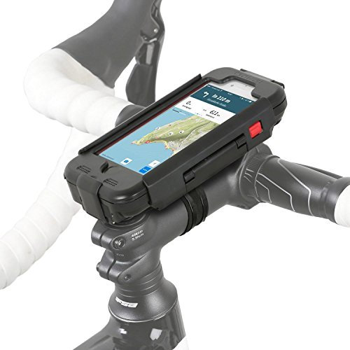 Wicked Chili RainCase Fahrrad Halterung kompatibel mit iPhone SE 2 (2020), iPhone 8 und iPhone 7 passgenaue Outdoor Hülle Schutzcase mit Regenschutz + Lenkerhalterung mit Schnellverschluss schwarz