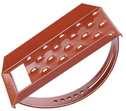 PAROTEC Laufrost 25x15cm Dachtritt Steigtritt Einzeltritt Ziegelrot | Kaminpodest, Laufgitter, Gitterrost, verzinkter Stahl, Korrosionsschutz, Dachkommunikationssystem