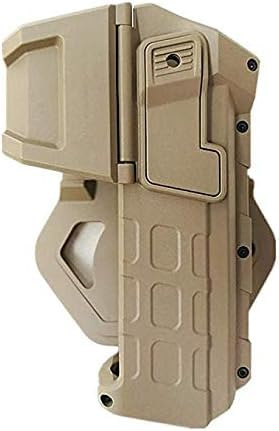 Gexgune Taktische bewegliche Pistole Holster mit Taschenlampe oder Laser montiert rechte Hand Taille Gürtel Pistole Holster für Colt 1911