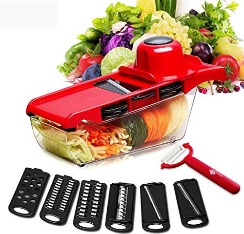PIAOLING Cortador de Vegetales con la Hoja de Acero máquina de Cortar mandolina Policía de la Patata Zanahoria rallador de Queso Vegetal máquina de Cortar de Cocina Accesorios