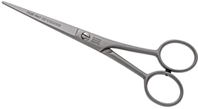 Haarschere Friseurschere Bartschere - Solinger Haarschere - spezielle Mikroverzahnung- ohne Haken- hergestellt in Solingen-rostfrei- matt- verschiedene Längen- (5,5 - 14cm)