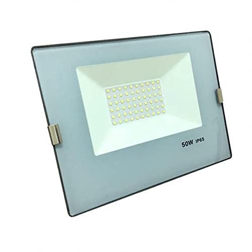 VIVALAMP FARO PROIETTORE LED 50W IP65 SLIM ILLUMINAZIONE ESTERNO LED CON STAFFA