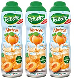 Teisseire Sirop d'Abricot pour Boisson Rafraîchissante, Cocktails (3x60cl)