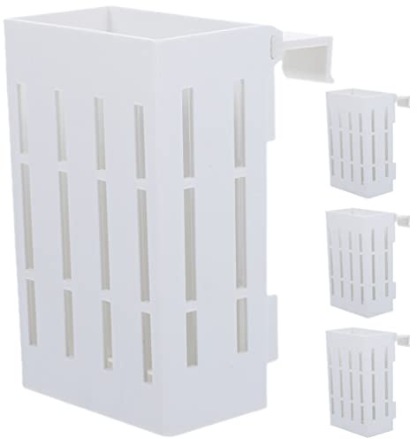ULTECHNOVO 4 Stücke Aquarium Pflanzenhalter Pflanzgefäß Wasserpflanzenhalter mit Haken Wasserpflanzen Töpfe Pflanzkorb Pflanzenzucht Zubehör Landschaft Dekoration Deko Aquarium Pflanzenzucht