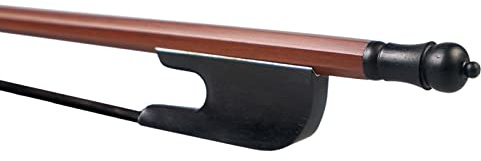 Geigenbogen Brazilwood Bow 4/4 Violin Bogen Rund Stick Schwarzer Rosshaar Ebony Frosch Bogen