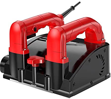 1200 W Muro Rompedor, Amoladora de hormigón con 26 cuchillas Velocidad 3000 R/MIN Ajuste de altura 1-4 mm para pared Concrete yeso yeso mortero agua cal