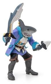 Papo - Realistische Mutantenhai-Pirat-Figur - 3 Jahre + - Kollektion Piraten - Kreativspiel fantastisches Abenteuer - Geschenkidee Spielzeug für Mädchen und Jungen