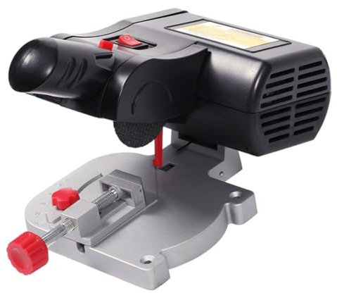 Mini troncatrice, mini sega da tavolo da 60 W, troncatrice portatile, sega circolare da banco, troncatrice regolabile 0-45° 4000 giri/min, for tagliare metallo, alluminio, rame, plastica e legno