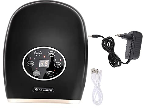 Massagegerät, Elektrisches Handmassagegerät, Lindert Fingerbeschwerden, Akupressur-Handpflegegerät Für Den Heimgebrauch Im Büro(schwarz EU 110-240V)