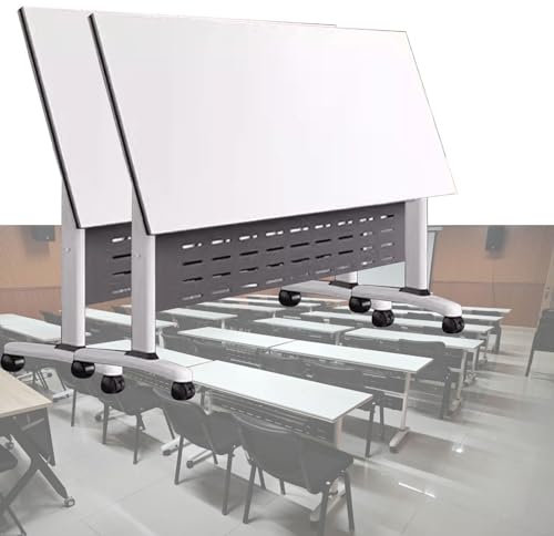Konferenztisch Besprechungstisch Klappbarer Modern Zusammenklappbar Konferenzraumtisch, Business-Stil Groß Büro Meeting Seminar Tisch, Mit Rollenden Rädern, Spleißen Arbeitszimmer Schreibtisch Drucker