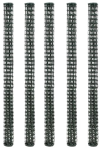 LAPOOH Maschendraht 5 STK. HDPE 1 x 1,2 m Grün, Hasendraht, Wühlmausgitter, Stacheldraht, Drahtgitter, Kaninchendraht, Drahtzaun, Hasengitter