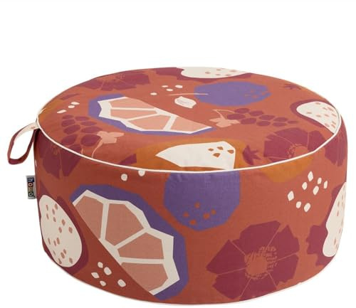 howa Bodenkissen Sitzhocker Pouf Indoor & Outdoor aufblasbar Ø 55cm 8710 | Pouf für Kinder und Erwachsene, Hocker aus Baumwolle, Sitzkissen aufblasbar modernes Farbdesign, Durchmesser 55cm, Höhe 25cm