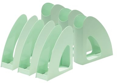 HAN Stehsammler Re-LOOP – 6 STÜCK, say yes to 100% recycled, modernes, junges Design für DIN A4/C4 Unterlagen, pastellgrün, 16218-805