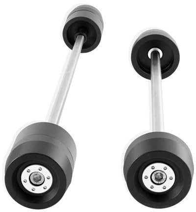 Frame Sliders Sturzschutz Motorrad Vorder- Und Hinterrad Gabel Achse Sliders Crash-Protektoren FÜR Suzuki Für GSX-R600 Für GSX-R750 Für GSX-R1000 Für GSXR 600 750 1000 Sturzpads Motorrad(Sliver)