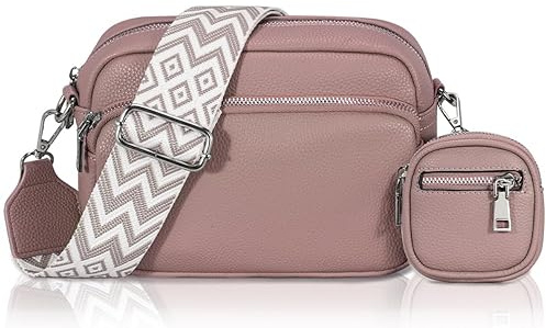 GASSDA Umhängetasche Damen Kleine Handtasche Damen PU Leder Crossbody Bag Moderne Taschen mit Abnehmbarem Schultergurt