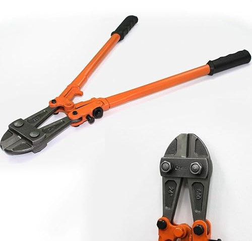 Unibos Heavy Duty- 18 Bolt Cutter for Padlocks, Chain, Wire, Mesh, Metal - Adjustable Easy Cut Croppers with Rubberised Anti Slip Grips, Bike Lock & Wire Cutters