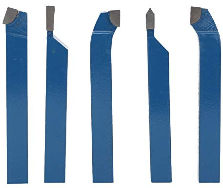 5 Pezzi Utensile per Tornio con Punta in Metallo Duro Set di Utensili per Tornitura per Saldatura Parti di Macchine Utensili Utensile per Tornitura (8 * 8 mm)