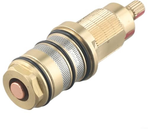 Thermostatic Shower Valve Cartridge Replacement, Shower Cartridge Flow On/Off Valve Spares Insert Compatible With Shower Bar Mixers