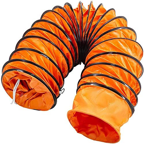Lufttransportschlauch, Länge 5M/10M Warmluftschlauch, -15℃~80℃ PVC Belüftungsschlauch, Lüftungsschlauch Durchmesser 200/300/400/500/600 MM Baustellenschlauch,5M-diam:200mm