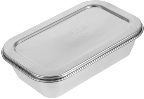Cabilock Contenedor De Helado De Inoxidable Reutilizable Para Freezer Tubería De Almacenamiento De Queso y Recipiente Apilable Con Tapa Aislante Para Helados y Snacks
