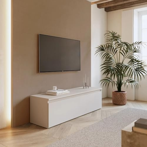 Web Convenienza Pensili e Base TV Componibili - Linea Eternity - Mobile Televisore in Legno con Pensili Moderno - Base TV - Cashmere
