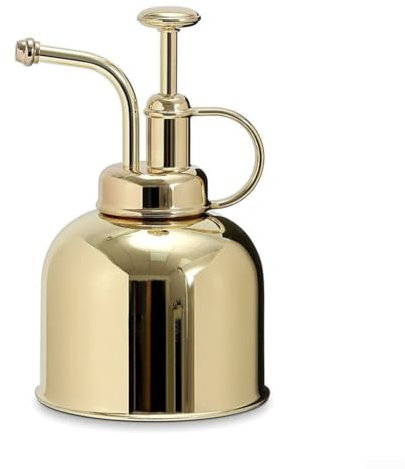 ComfyHarbor Messing-Pflanztopf – elegante Edelstahl-Sprühflasche für Orchideen und tropische Pflanzen, helles Gold-Finish, Feuchtigkeitskontrolle und Schädlingsbekämpfung, Gartenarbeit, Geschenk, 11 x
