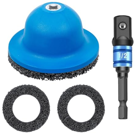Smerigliatrice mozzo ruota, pulitore mozzo ruota per cambio pneumatici e pulizia cerchioni, con pentola smerigliatrice diametro interno 90 mm, diametro esterno 150 mm, smerigliatrice mozzi con attacco