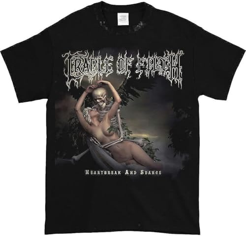 ADAMF WRNNUP Pale Cradle of Filth Heartbreak and Seance New Black T-Shirt Cradle of Filth Heartbreak and Seance New Black T-Shirt XL