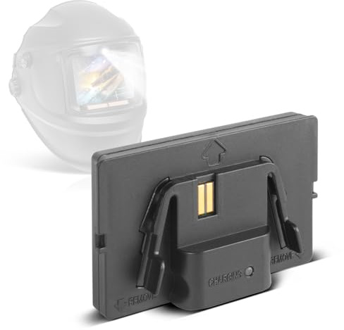 STAHLWERK Módulo de batería de repuesto para casco de soldadura Raptor – Batería recargable de iones de litio para linterna frontal LED, conector USB-C, batería intercambiable LED