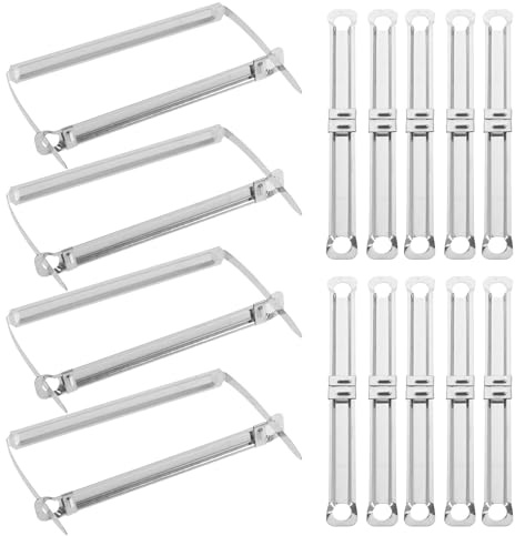 BESTonZON 100 Pinces de Reliure Métalliques Double Trou pour Classeur à Feuilles Mobiles Mécanisme de Reliure Robuste en Métal Lot de 100 Pièces pour Bureau École et Usage Domestique