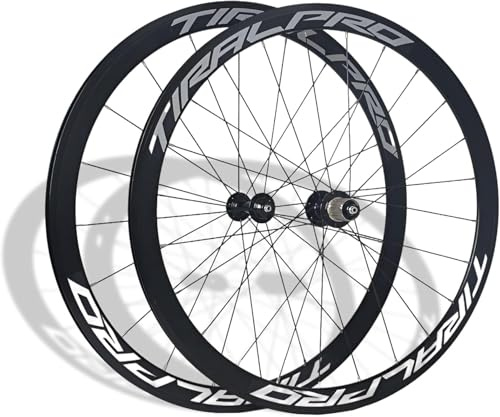 SXSHEYS Roues de vélo de Route 700C, Jantes en Alliage d'aluminium Double Couche, Freins V-Brake, Blocage Rapide, moyeux Avant et arrière 20/24 Trous pour 7 à 12 Vitesses