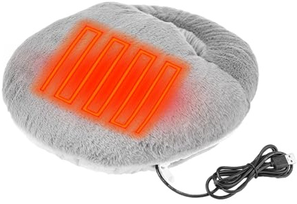 Elektrischer Fußwärmer | Dickes Fell weich und warm für den Winter – warme Socken für Damen | für Fußbett, Winterkälte, Haus, Bett, Auto, LKW, Schlafzimmer, Wohnung, Party