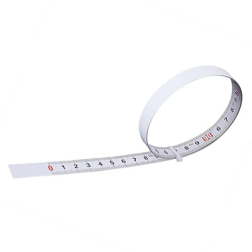 TOPINCN Self Adhesive Carbon Steel Measuring Tape High Accuracy 5m Length 13mm Width for Workbench Metal Shop