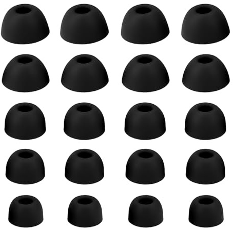 Briny River 2 Juegos de Almohadillas de Silicona para Los Oídos Compatible con B-Eats Powerbeats Pro 2 (Negro)