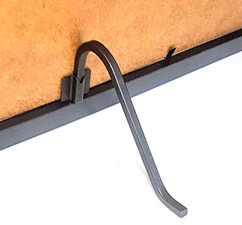5 x Small Black Curl Up & Stand Square Wire Picture Photo Frame Stands Easel