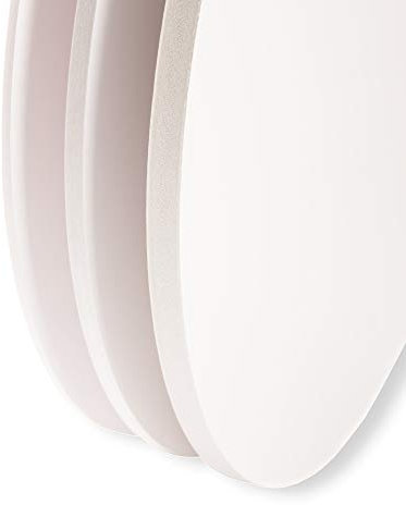 Cakeboard rund - 25cm - 5 Stück - 10 Millimeter stark - alle Größen - alle Stärken - lebensmittelecht, beschichtete Kuchenplatte, Tortenunterlage, Tortenplatte, mehrstöckige Torten