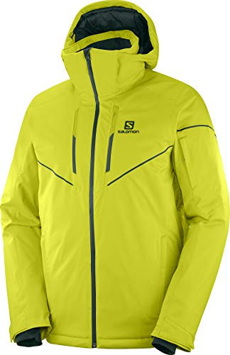 Salomon Herren Stormrace JKT M Skijacken, Citronelle, Large