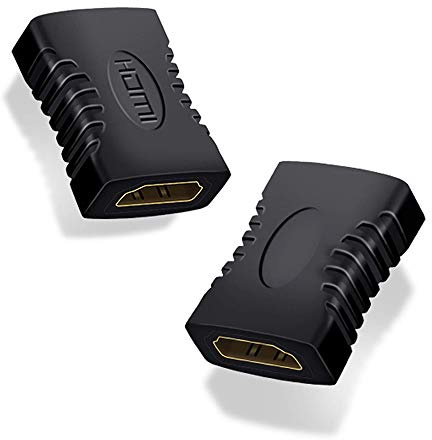 VMOJO HDMI Kupplung, Buchse auf Buchse Adapter, Schwarz, 2 Stück