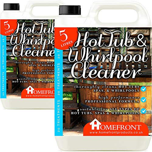 Homefront Hot Tub & Whirlpool Cleaner - Removes Dirt, Grime and Oils Easily - Suitable for Use on all Hot Tubs, Spas and Whirlpools (10 Litres)