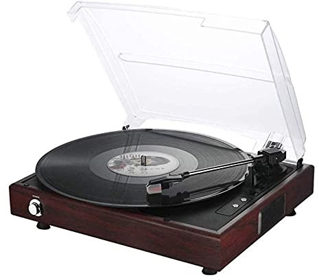 ASDNN Music Box Record Player,Vintage Turntable 3-Speed Player LP Record Player Built-in Preamp,Adjustable Counterweight for Entertainment Home Decoration