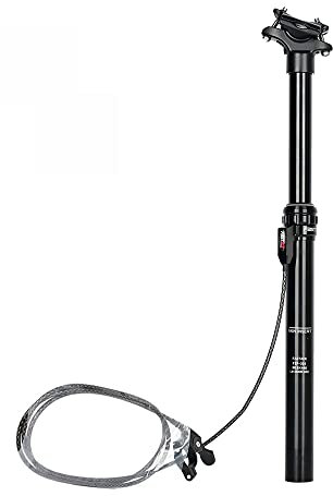 YTLT Fahrrad Sattelstütze, MTB Rennrad 30.9mm / 31.6mm Dropper Sattelstütze, Travel 125mm Remote-Tropfen Teleskop Sattelstütze Fahrradteile Aluminiumlegierung,Center,31.6MM