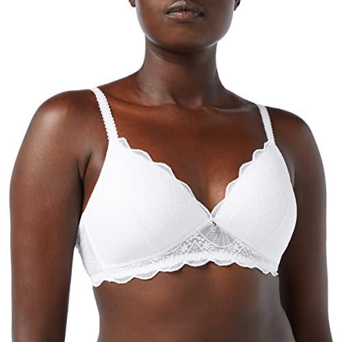 Naturana Damen 5194 Gepolsterter BH, weiß, 85A