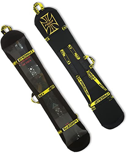 WEALTHY73 Snowboardtasche Allround-Plattenfurnierhülle Schutzhülle Tragbarer Schultergurt Verschleißfest Stoßfestes SBR-wasserdichtes Elastisches Material,Black,160CM