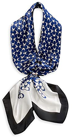 LumiSyne Mode Seidenschal Damen Klassischer Streifen Leopard Farbnähte Geometrische Paisley Großer Quadratischer Schal 90x90 Pendeln Stil Kopftuch Dekoration Bandana Haarband Seidig Warmer Schal