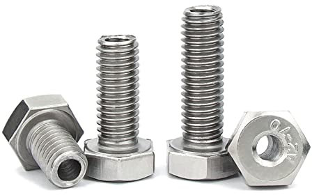 M4 M5 M6 M8 M10 M12 M14 M16 M20 304 In Acciaio Inox Esagonale Esterno Vite Cava Bullone Foro Passante vite