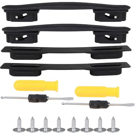 BQLZR Flexibler Gurt schwarz B116 Koffer Gepäck Ersatzgriff 215mm 2 Stück