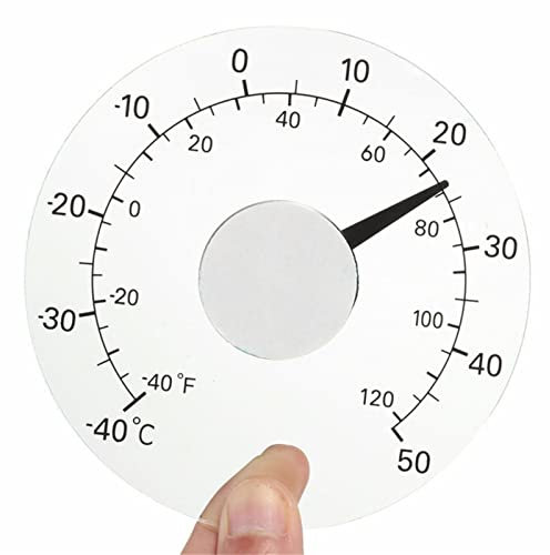 Thermomètre de fenêtre - Thermomètre collant | Thermomètre étanche pour porte et fenêtre pour maison, pas besoin de batterie Retorno