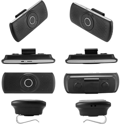 Unifizz Bluetooth inalámbrico manos libres kit de coche manos libres altavoz protector solar altavoz para coches