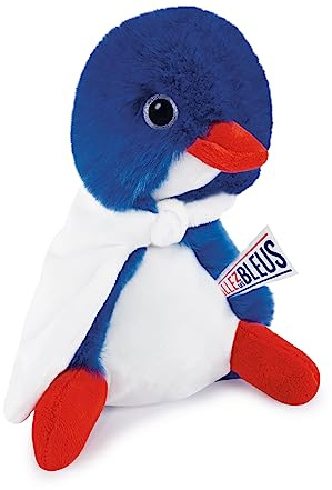 Doudou et Compagnie - Cocorico Nationalmannschaft Frankreich Paris 2024 - offizielles Lizenzprodukt der Olympischen Spiele - blaues Plüschtier mit weißem Umhang - Allez Les Bleus - für Baby ab der